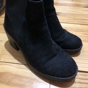 H&M chunky sole suede booties